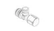 DORNBRACHT-Anschluss-fuer-Eckventil-ERSATZTEILE-04170200300-D-54-x-50-mm-Chrom-04170200300-00 gallery number 1